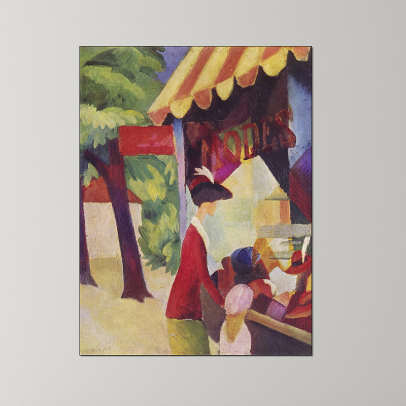 Macke August - Wrapped Canvas Painting, 120cm H x 90cm W x 1.8cm D