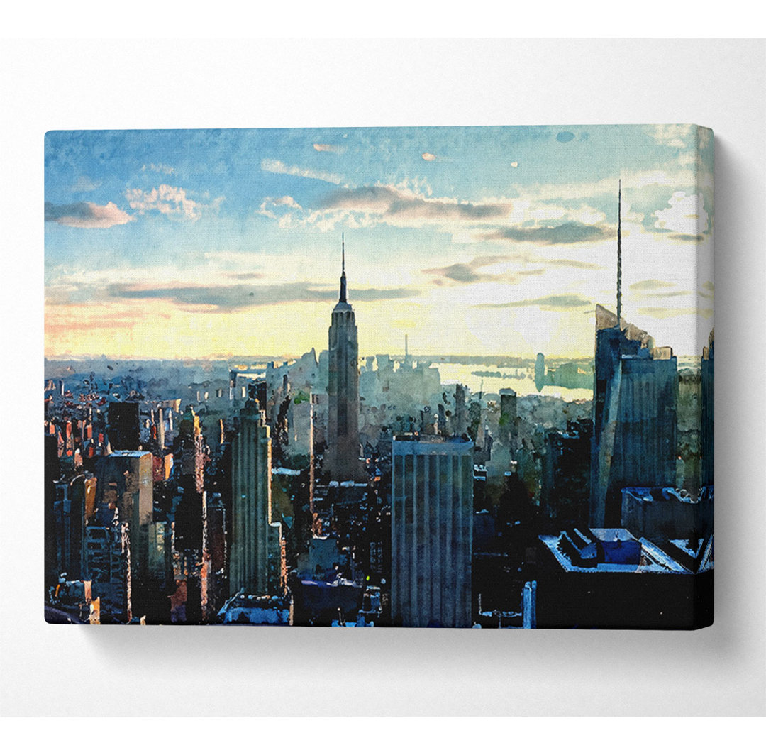 Empire State Building bei Sonnenaufgang - Druck