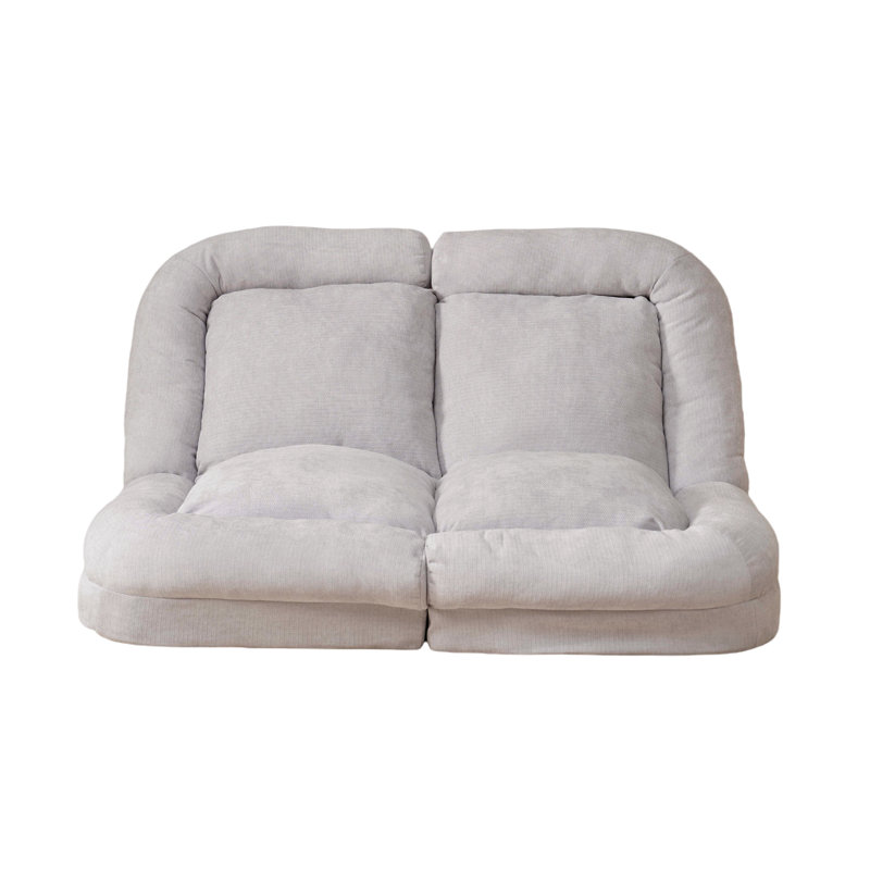 Canapé-lit convertible double escamotable, Blanc