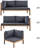 Acacia 5 - Person Patio Conversation Set with Cushions-1243699456