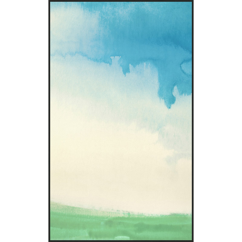 «Pastoral View 2» par Thom Filicia, peinture sur toile à cadre flottant