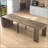 Keefe 5-Panel Modern Rustic Extendable Dining Table With Built-In Outlet-116377618