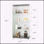 Vitrine en verre verrouillable polyvalente pour diverses pièces, améliorant le rangement et la présentation