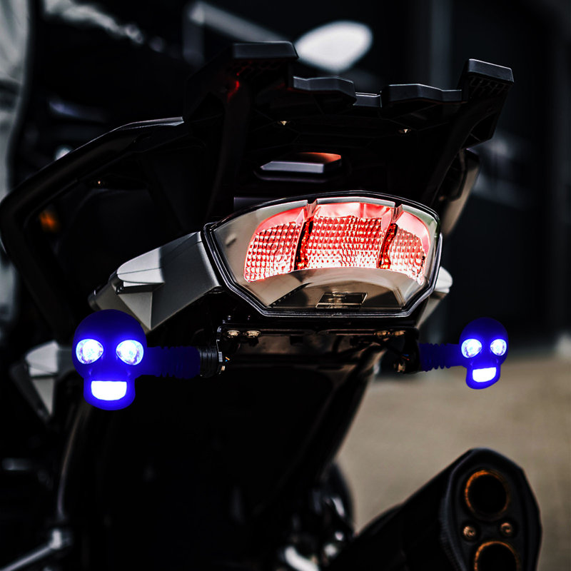 2pc Skull LED Turn Signal Lights