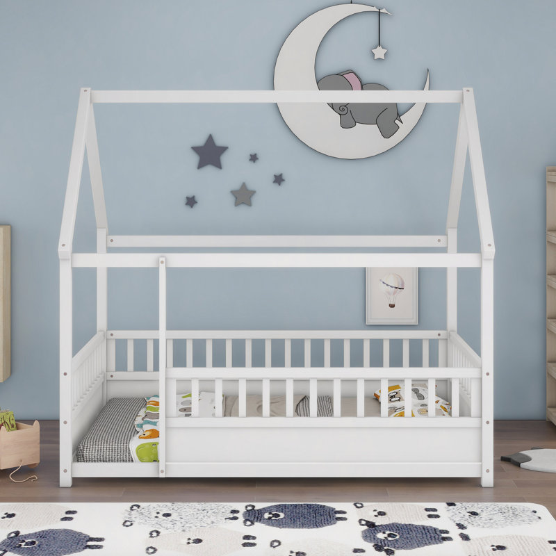 Abderraouf Bed, Full, Gray 1