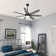 60" Wilder 7 - Blade Standard Ceiling Fan with Wall Control and Light Kit Included