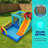 Multi-Function Inflatable Slide Water Park With High-Density Safety Netting