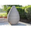 Fauteuil en osier gris