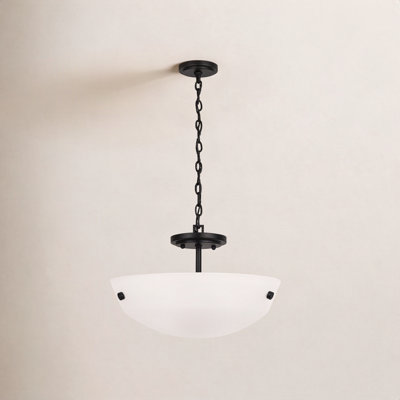 Elloise 2 Light Glass Semi Flush Mount