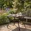 Table de bistro en métal et acier