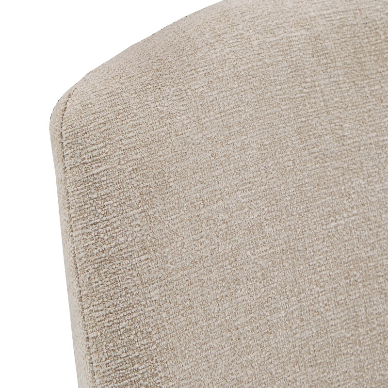 Moeller 4-Person Upholstered Dining Set, Beige Chenille