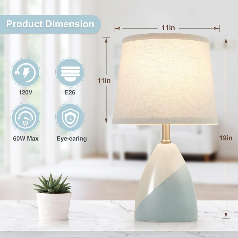 Macel Ceramic USB Table Lamp
