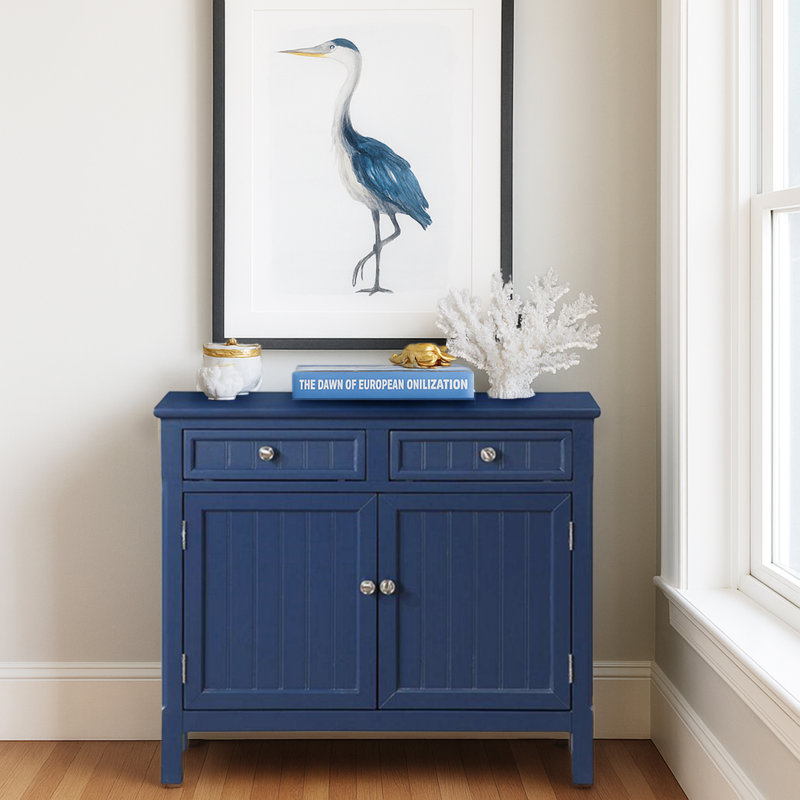 Stourbridge Wood Two Door Cupboard, Blue, Blue