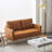 Bernardston 56.7'' Faux Leather Loveseat-100774346