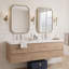 Meuble-lavabo mural étanche de 72 pouces en bois fabriqué avec lavabo intégré en résine, rangement à fermeture en douceur et préassemblé-385890314