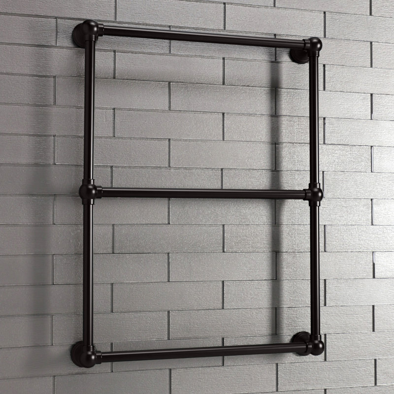 Kingston Brass Maximilien 24-Inch Wall Mount 3-Bar Towel Rack, Oil Rubbed Bronze