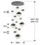 Nault 14 - Light LED Cluster Pendant