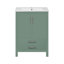 Meuble-lavabo autoportant moderne avec lavabo en céramique et rangement polyvalent