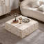 Table basse Canapé rétro en fausse pierre Tables basses pré-modernes Table basse beige pour salon Bureau