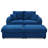 Loveseat With Ottomans,Corduroy Fabric Modular Sectional Sofa,Comfy Deep Plush Couch With Ottomans And Two Pillows,For Small Spaces, Living Room,Bedroom, Office-1187560686