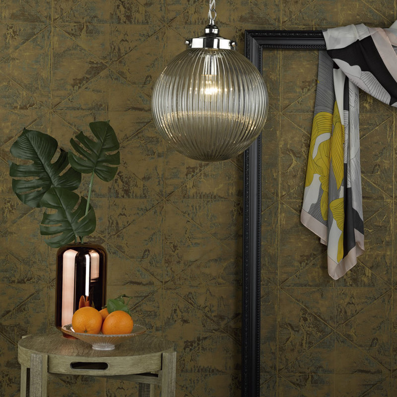 Bryce 1 - Light Sphere Pendant, Satin Nickel