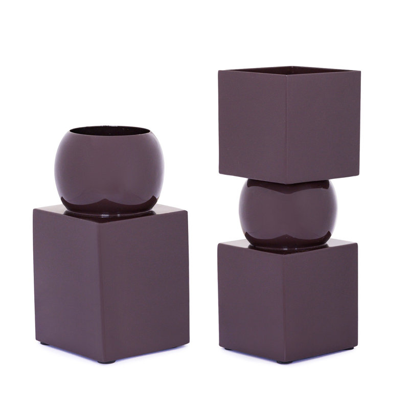 Iron Vase Small, Brun