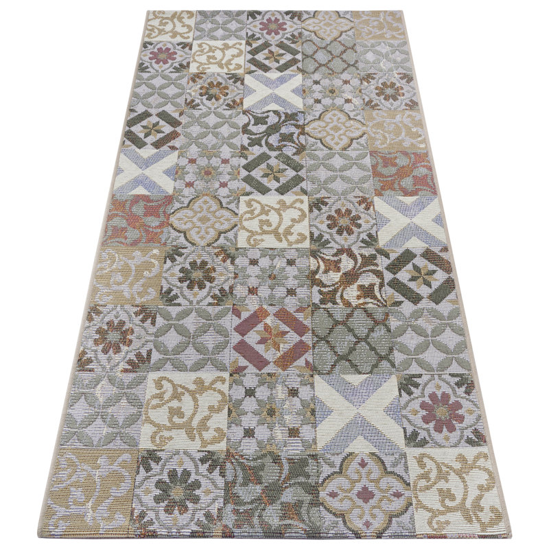 Cappuccino Rug, Grey/Multicoloured