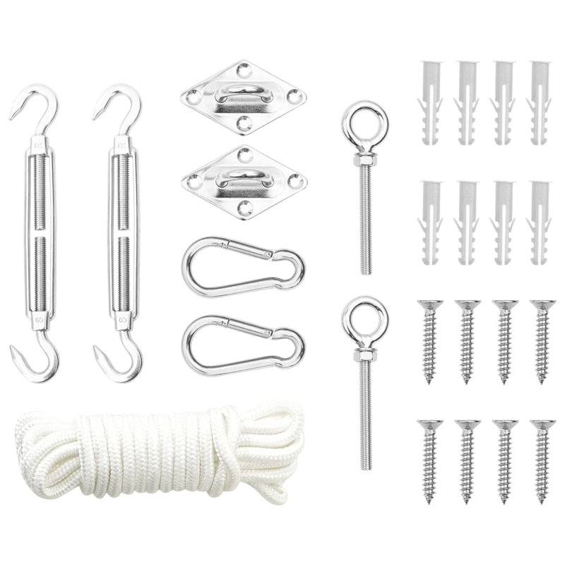 VidaXL Silver Stainless Steel Hardware