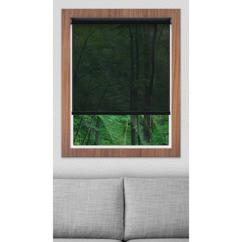 Rideau solaire semi-transparent, Noir, L 58 po x L 72 po