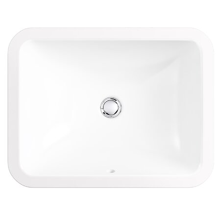 Caxton™ Kohler Rectangle 20-1/4" Undermount Bathroom Sink with Overflow