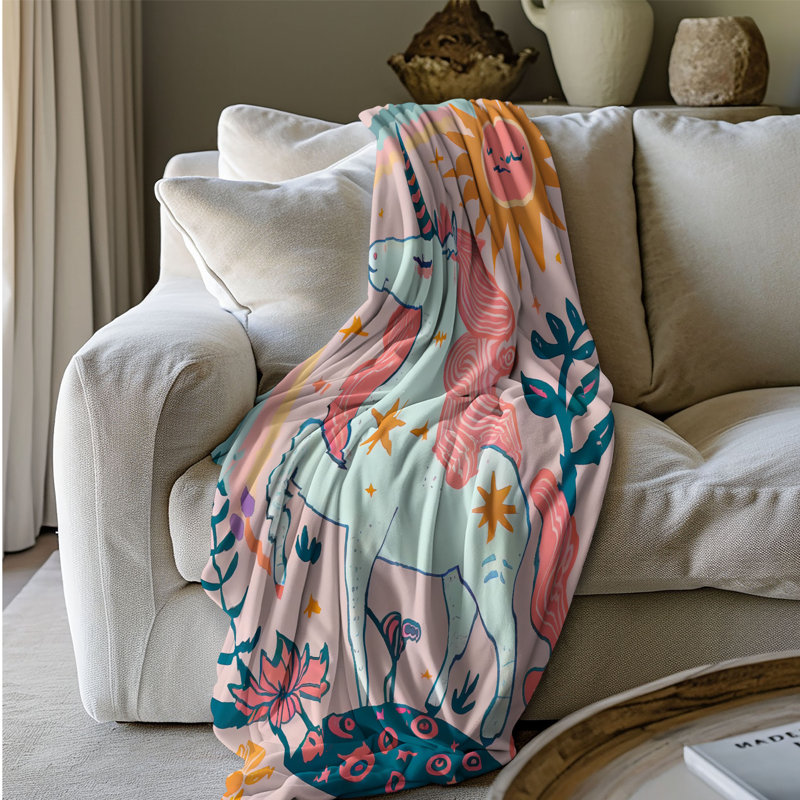 Jeté Rose Sparkle Dream - 1 pièce Sherpa, L 60 po x L 80 po