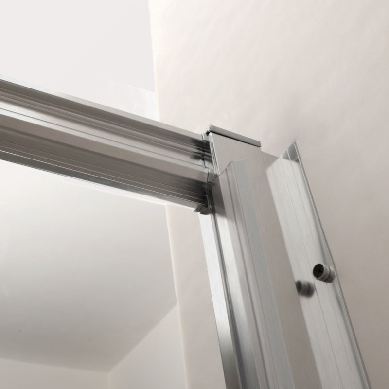 Shower Door 60" W X 72"H Single Sliding Bypass Shower Enclosure, Brushed Nickel