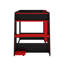 Lit superposé double en bois pleine grandeur avec bureau, deux tablettes de rangement, USB et lumière DEL-1618441445-1618441443