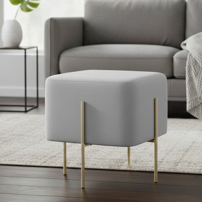 Kaskaskia Stainless Steel Accent Stool