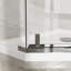 - Porte de douche anglaise avec finition, 36 po x 72 po, verre trempé transparent, économie d'espace 36 po 72, Design