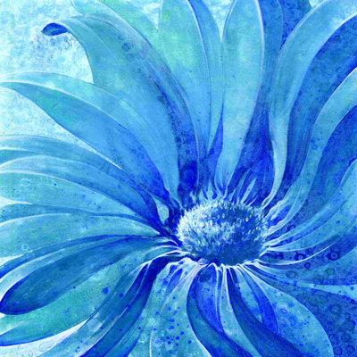 Gros plan, bleu, impression sur toile tendue
