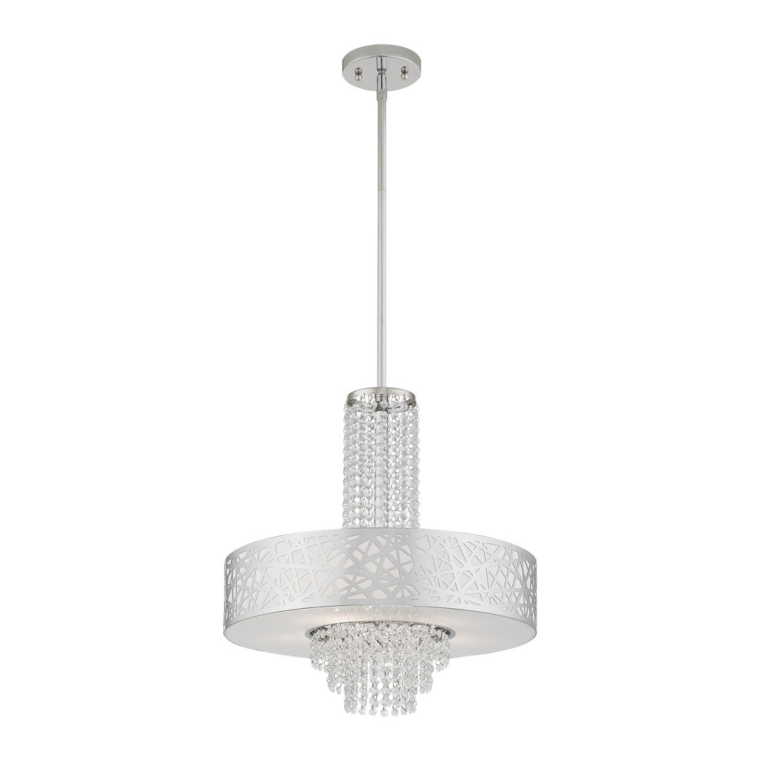 5 - Light Dimmable Drum Chandelier Everly Quinn