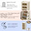 4 Drawer Storage Drawer with Locking Wheels