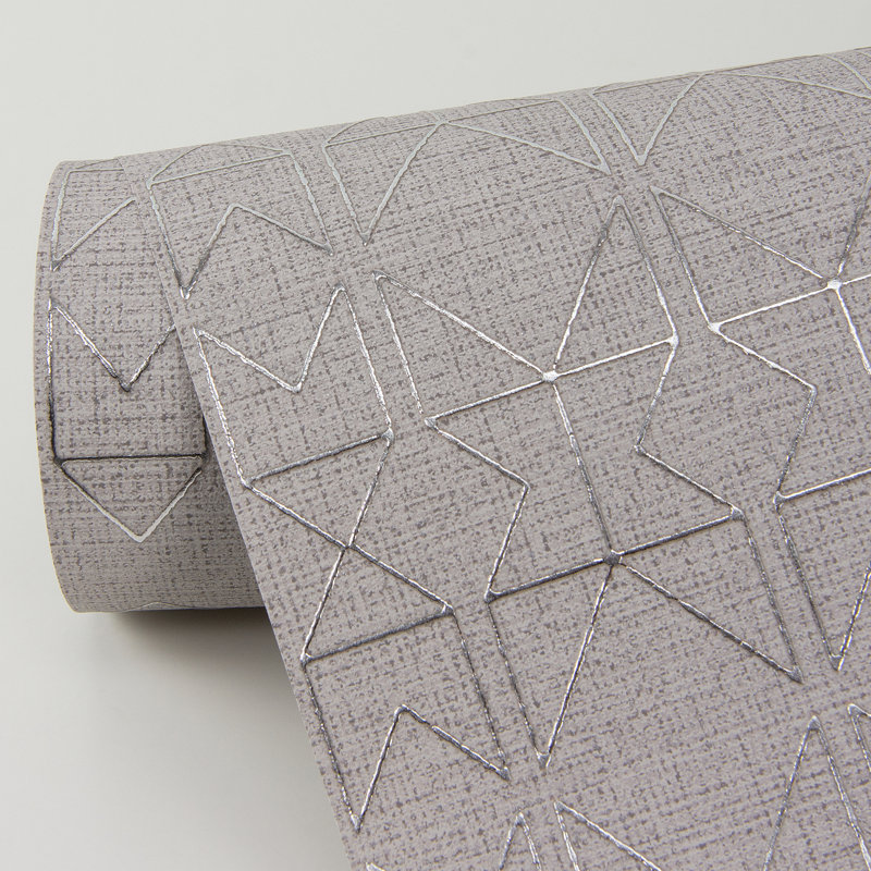 Rouleau de papier peint texturé Broomhedge, Gris clair