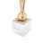Bulb Gold Leaf Vase