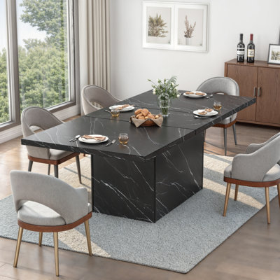 Eclat Faux Marble Dining Table