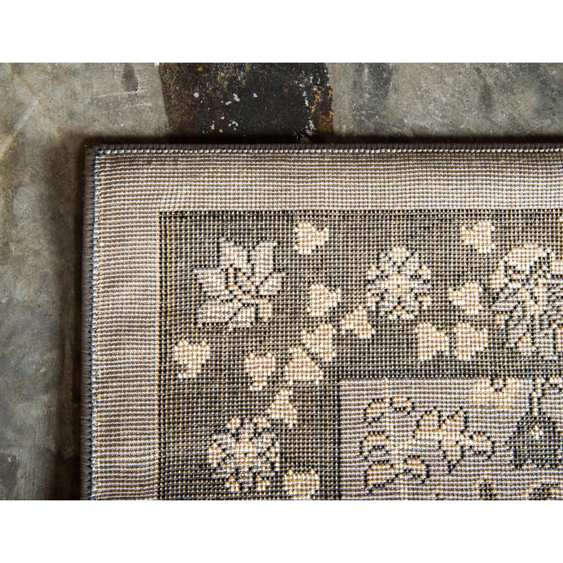 Britannia Floral Indoor Rug, Square 8'