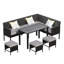 Ensemble de mobilier d'extérieur 7 pièces-1034135358