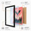 Bat Over City Heart Modern - Framed Print-688860079-688860081