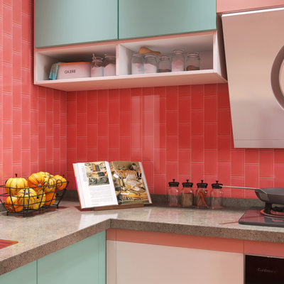 Crystile 3 in. X 6 in. Glossy Glass Subway Tile