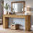 63-Inch Solid Wood Console Table, Farmhouse Entryway Table, Sofa Table-1336530625