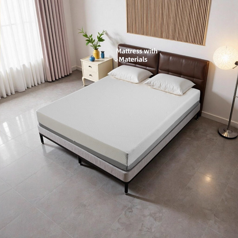10-Inch King Mattress - Made in Japan Gel-Perforated 7-Zone Support Adjustable Bed-Friendly with Cooling Gel & Breathable White Cover