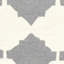 Tapis gris foncé / ivoire en laine touffetée à la main à motif géométrique Cannen-1670970702