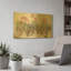 «Spring In The Greenhouse Neutral» par Carol Rowan, art mural en métal doré, 24 po x 12 po-1210881127