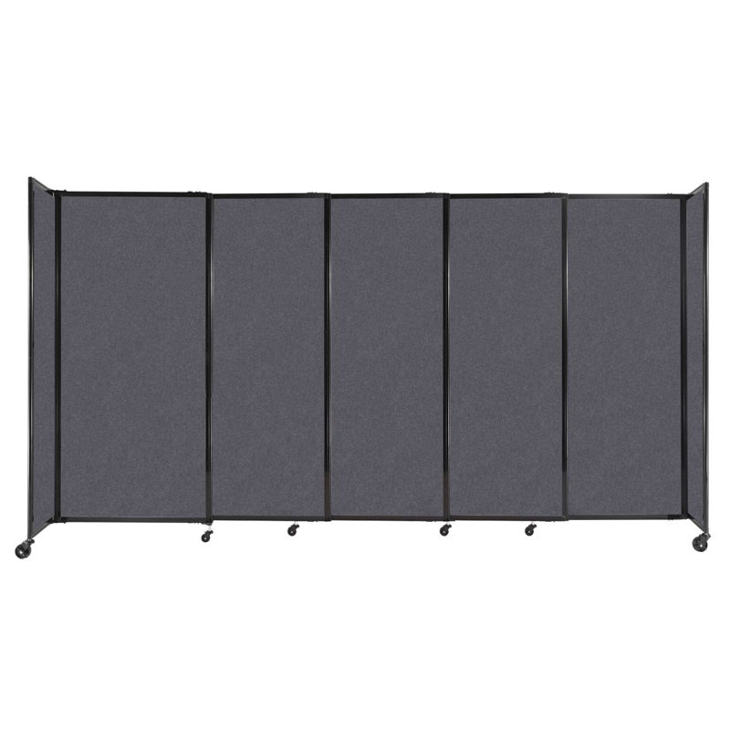 Cloison portative Soundsorb, H 72 po x l 135 po, Gris foncé